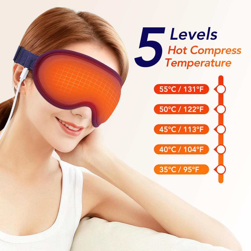 Eye Mask Heated - 3D Şarj Edilebilir Isıtmalı Göz Maskesi,