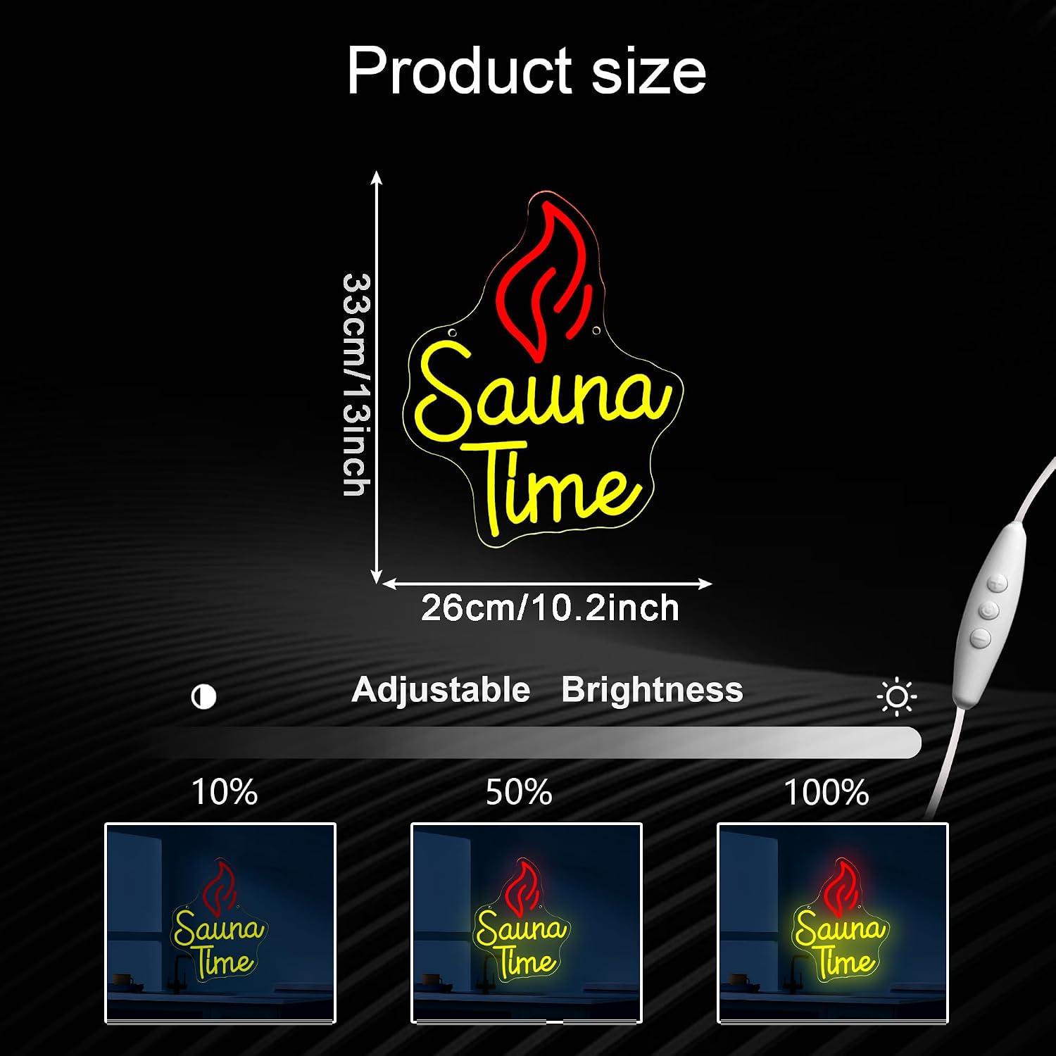 Sauna Zamanı Neon Tabela USB K - Spa Wellness Gym incelemesi ve fiyatı